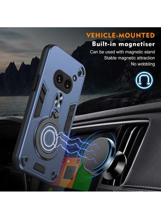 Case Compatible with Nothing Phone (2a) with Magnetic Kickstand Stand, Screen Camera Protection Anti-Drop Shockproof Protective Cover for Nothing Phone 2A - Image 2