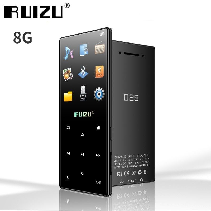 رويزو مشغل وسائط RUIZU D29 8G - أسود - Image 1