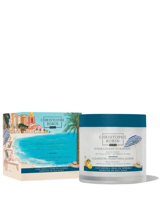 كريستوف روبن مقشر التنظيف والتنقية من كريستوف روبن بإصدار محدود من الريفييرا الفرنسية مع ملح البحر 250 مل - Image 1