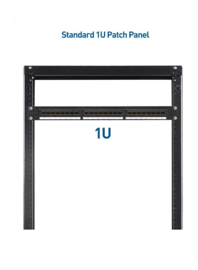 Haing 24 ports Cat5E & Cat6 Utp Ethernet Cable Rack - Image 2