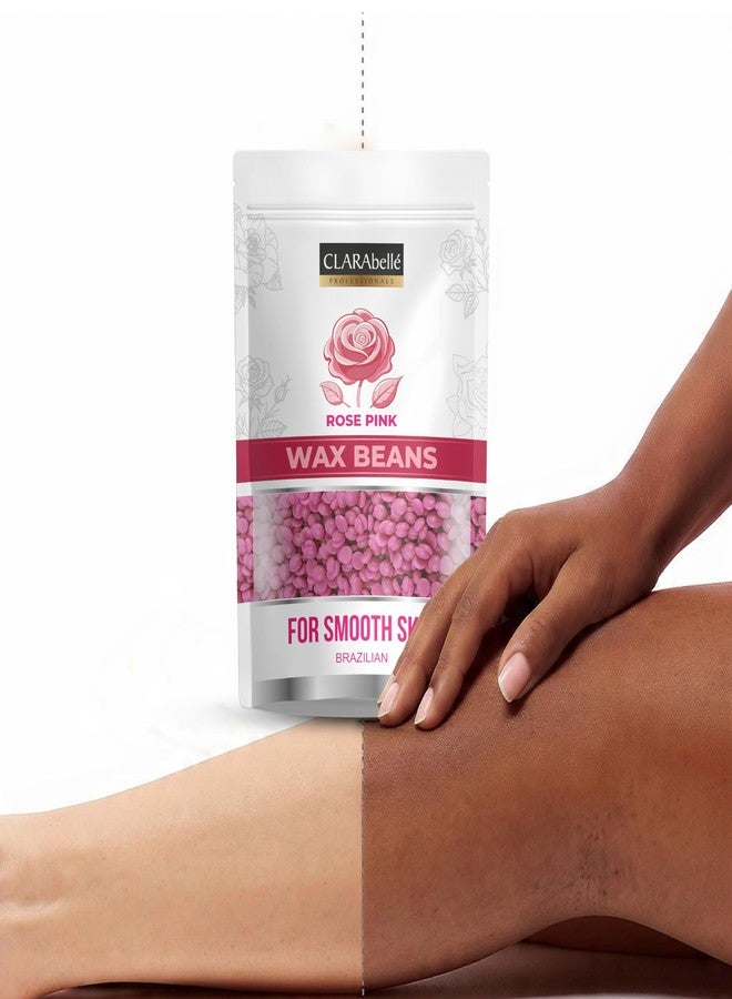 CLARABELLE PROFESSIONALS Clarablle Premium Wax Beans for Women & Men | Low-Temperature Hard Wax Beads for Bikini, Underarms, Face & Full Body | Smooth Salon-Like Waxing at Home | For Sensitive Skin | Easy Melt, No Strips Needed (50G, Rose-Pink) - Image 5