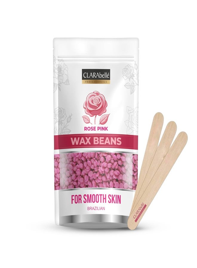 CLARABELLE PROFESSIONALS Clarablle Premium Wax Beans for Women & Men | Low-Temperature Hard Wax Beads for Bikini, Underarms, Face & Full Body | Smooth Salon-Like Waxing at Home | For Sensitive Skin | Easy Melt, No Strips Needed (50G, Rose-Pink) - Image 1