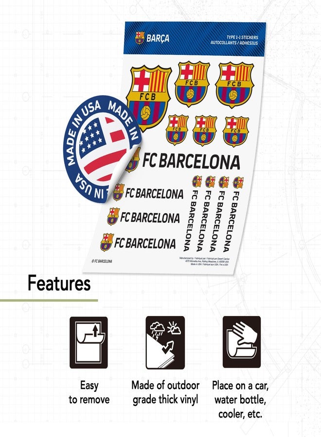Desert Cactus FC Barcelona Barça Sticker Barça Sheet Vinyl Football Soccer Decal Laptop Water Bottle Car Scrapbook (Type 1-1) - Image 4