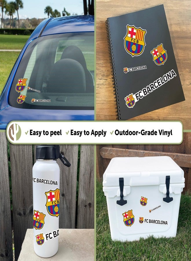 Desert Cactus FC Barcelona Barça Sticker Barça Sheet Vinyl Football Soccer Decal Laptop Water Bottle Car Scrapbook (Type 1-1) - Image 2