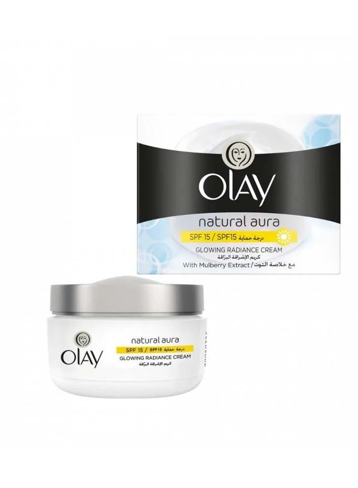 Olay Natural Aura Radiant Glow Cream with Berry Extract 100g