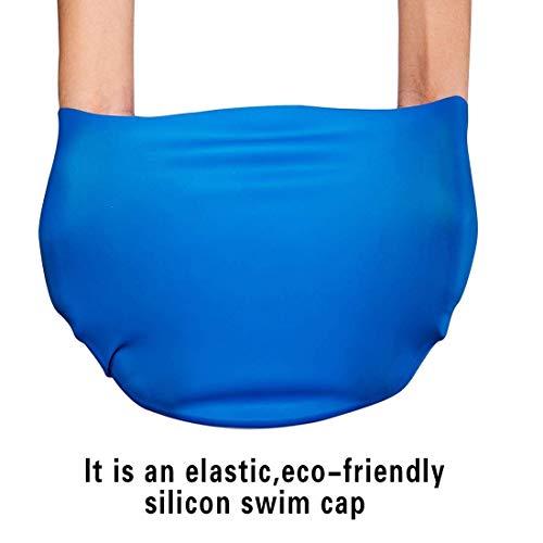 MORIKUS Swimming Kit Swim Goggles&Swim Caps Combo Set,Nose Clip,Ear Plug&Case-Silicone Non-Slip Material On Glasses⋒,Anti-Fog,Uv Protection,Long Hair-Adults Men Women(Color May Vary) - Image 2