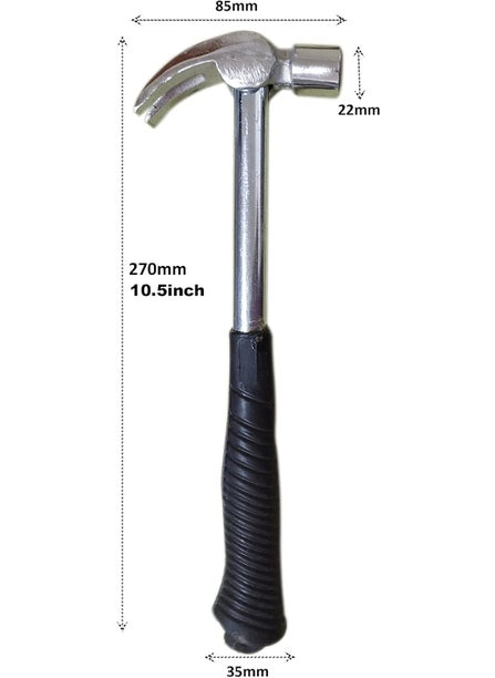 Inditrust Inditrust Hand tools kit 8pc set 11inch Claw Hammer 8inch Plier electric tester Measurement Tape Electric Tape Paper cutter 2in1 Screwdriver and Wire cutter set  - Image 2