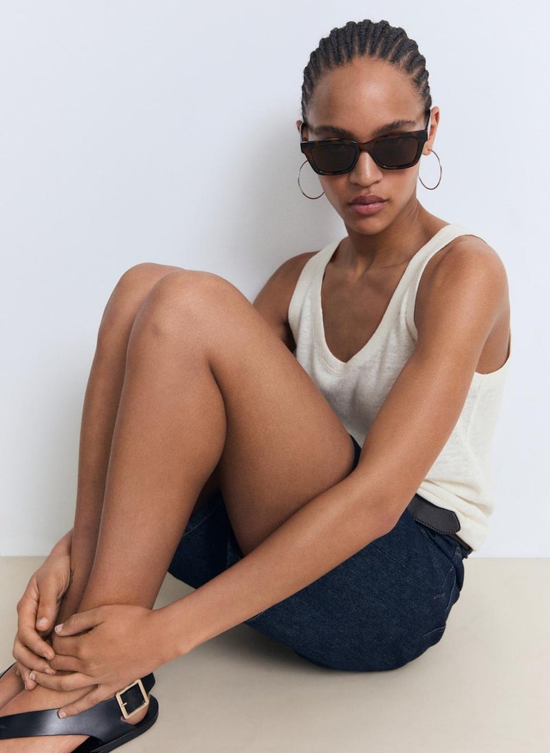 MANGO Linen Top  - Image 3