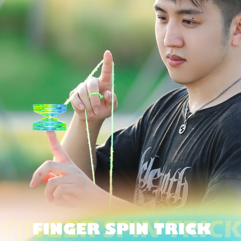 MAGICYOYO Responsive Yoyo Professional K2 Crystal, Dual Purpose Yo yo for Kids and Advanced Players, Plastic Gradient Yo-yos with 12 Yoyo Strings, Yo-Yo Case, Accessory Kit (Gradient Pack) - Image 5