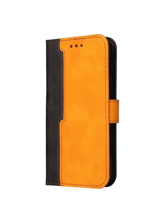 Zaboon Case For Infinix Smart 6 Stitching-Color Horizontal Flip Leather Case - Image 2
