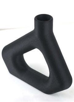 3D Brothers 1 Pcs Pentagon-Shaped Vase Fuzzy Skin for Home Decor and Office Black  - Image 5