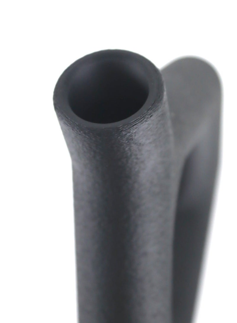 3D BROTHERS “1 Pcs Large Pentagon-Shaped Vase Fuzzy Skin for Home Decor and Office – Black” - Image 3