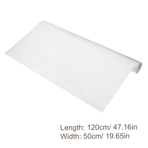 DOITOOL 2 Rolls Lamp Shade Material DIY Lampshade Making Supplies - PVC Adhesive Roll for DIY Round Drum Lamp Shade Floor/Table Lampshade - For Repair or Make Light Cover (19.6" Height X 47" Length) - Image 3