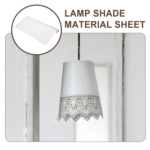 DOITOOL 2 Rolls Lamp Shade Material DIY Lampshade Making Supplies - PVC Adhesive Roll for DIY Round Drum Lamp Shade Floor/Table Lampshade - For Repair or Make Light Cover (19.6" Height X 47" Length) - Image 2