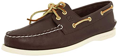 Sperry Womens A/O 2-Eye Boat Shoe, Classic Brown, 9 - Image 1