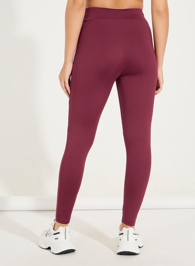 Styli Active Broad Waistband Basic Leggings - Image 4