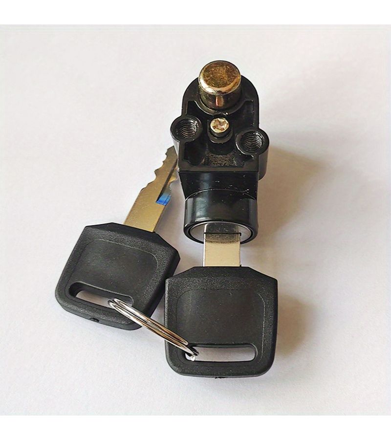 Electric Bicycle Battery Box Lock Front Lock Big Head Lock Anti Theft Battery Lock 1 Set - Image 3