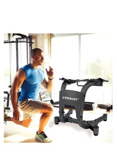 Cool Baby Style COOLBABY Adjustable Dumbell Rack,with Wheels 330LBS Dumbbell Rack,Dumbbell Stand for Home GYM,Black  - Image 2