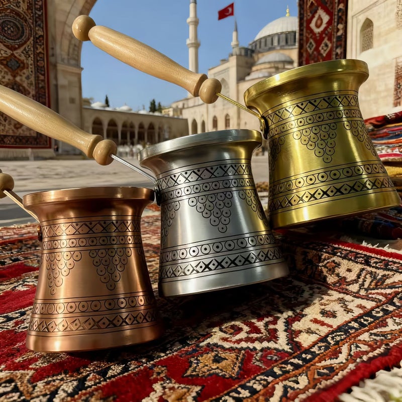 اليد منحوتة الألومنيوم وعاء القهوة - Image 4
