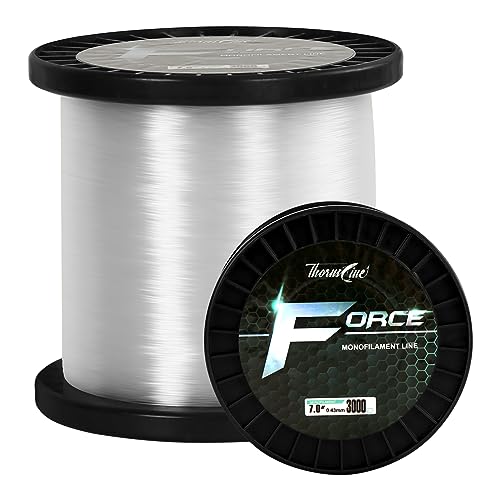ThornsLine Force Monofilament Fishing Line Superior Mono Leader Materials Exceptional Strength Nylon Fishing line 2100lb Abrasion Resistant Mono Line - Image 1