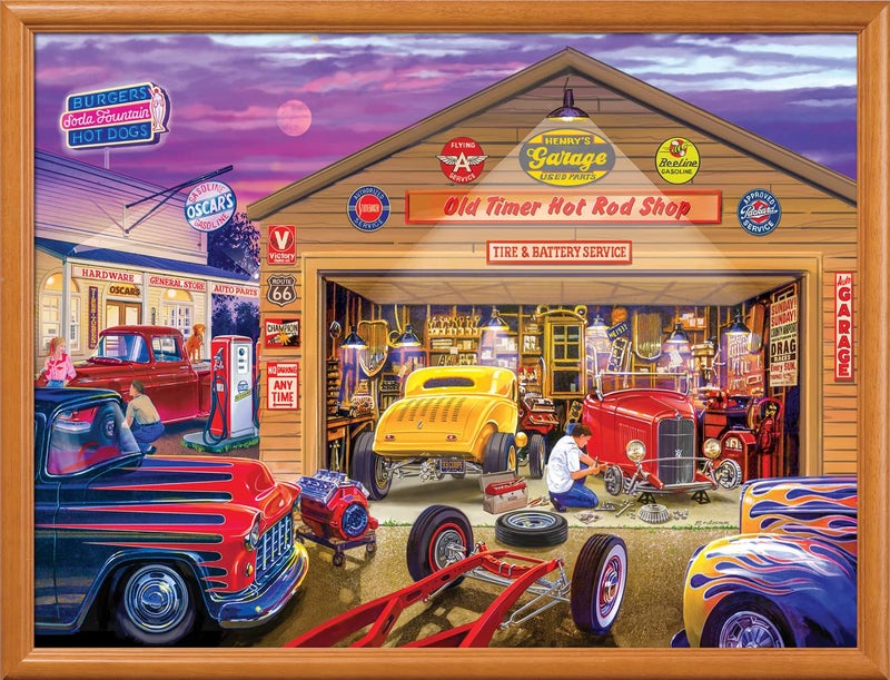 MasterPieces 750 Piece Jigsaw Puzzle for Adults and Family - Old Timer's Hot Rods - 18"x24" - Image 4