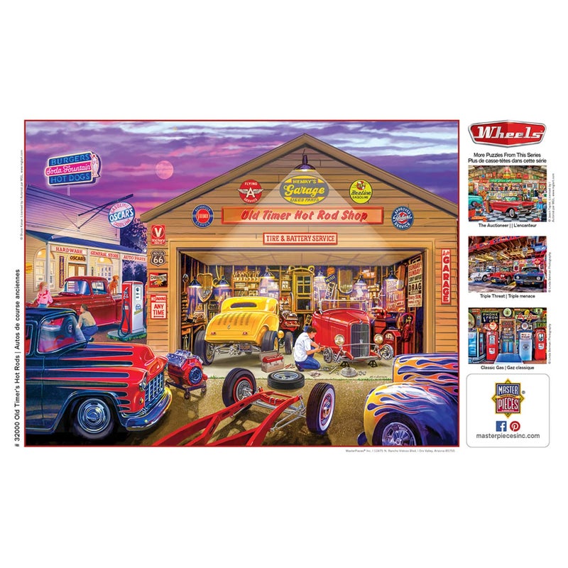 MasterPieces 750 Piece Jigsaw Puzzle for Adults and Family - Old Timer's Hot Rods - 18"x24" - Image 5