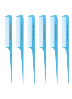 Allegro Combs Allegro Combs 441. 8.5 In. Rat Tail Combs Pintail Braiding Or Parting Fine Teeth Rattail Hair Picks Combs Set For Hair Styling USA. 6 Pc. (BABY BLUE) 