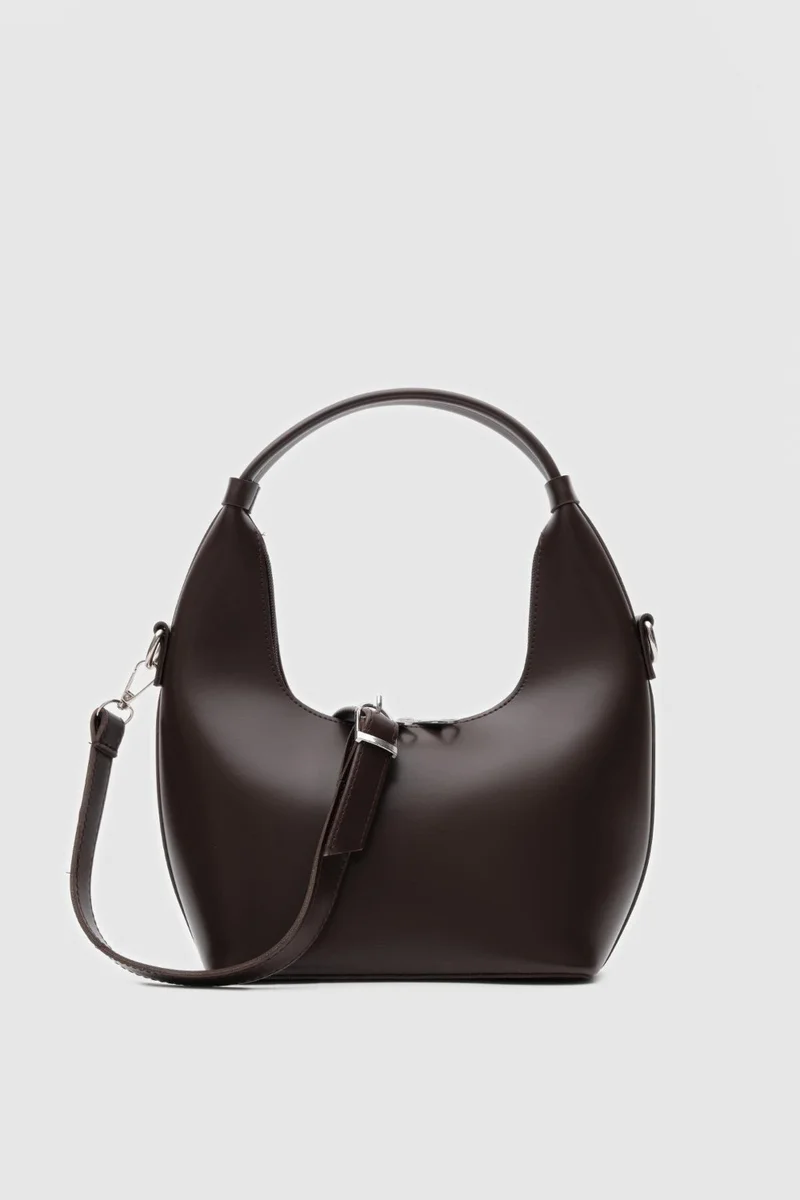 شولي باجس Docpe Bitter Coffee Bucket Crossbody Bag