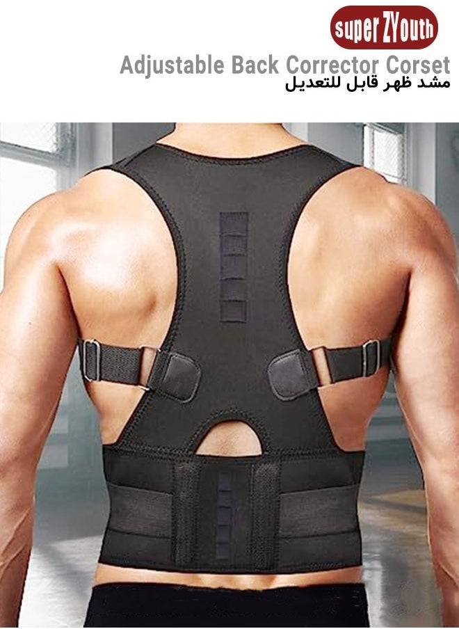 Super ZYouth Back Brace and Posture Corrector Back Straightener Belt Back Support Helps Hunchback Correction and Relieve Shoulder Neck Back Pain  - Image 1