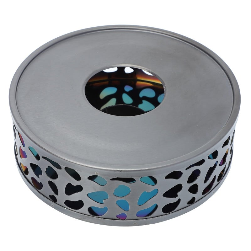 Stainless Steel Tea Heater Coffee Warmer Auto Shut Off Home Beverage Stove Black - Image 2