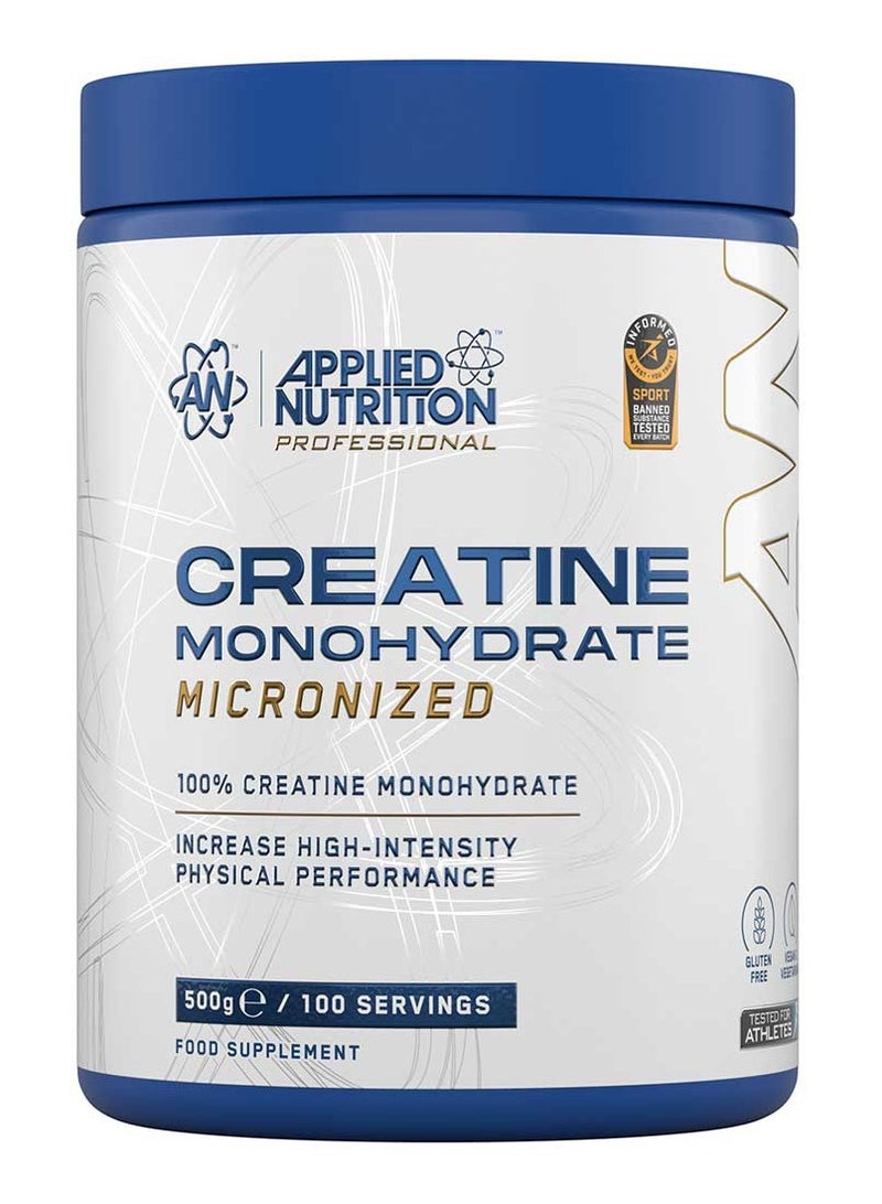 Applied Nutrition Creatine Monohydrate Micronized - Unflavored - (500 g) - Image 1