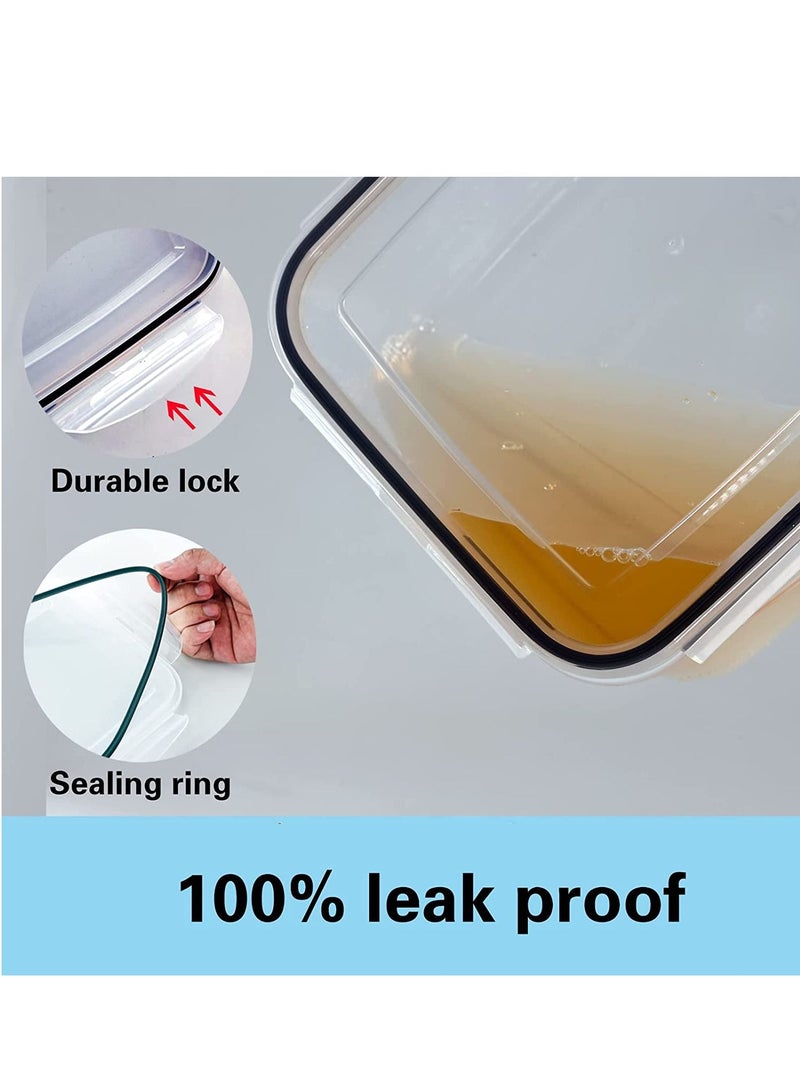 TYCOM 5 Piece Fruit Storage Containers for Fridge with Strainer Produce Containers for Fridge Lettuce Keeper White Not Dishwasher Safe BPA Free - Image 4