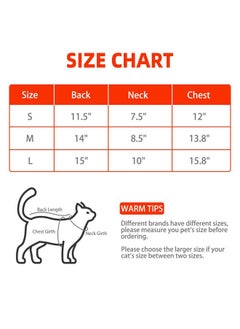 PUPTECK PUPTECK Winter Cat Sweater Coat - Soft Warm Cold Weather Clothes Knitwear for Kittens & Small Dogs Indoor Outdoor Wearing, Knitted Classic for Doggies Kitties Girls Boys, Orange, L  - Image 2