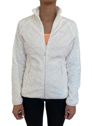 Roxy Touring Fz Plr White Women's Fleece TERJFT07037-WBK0  - Image 1