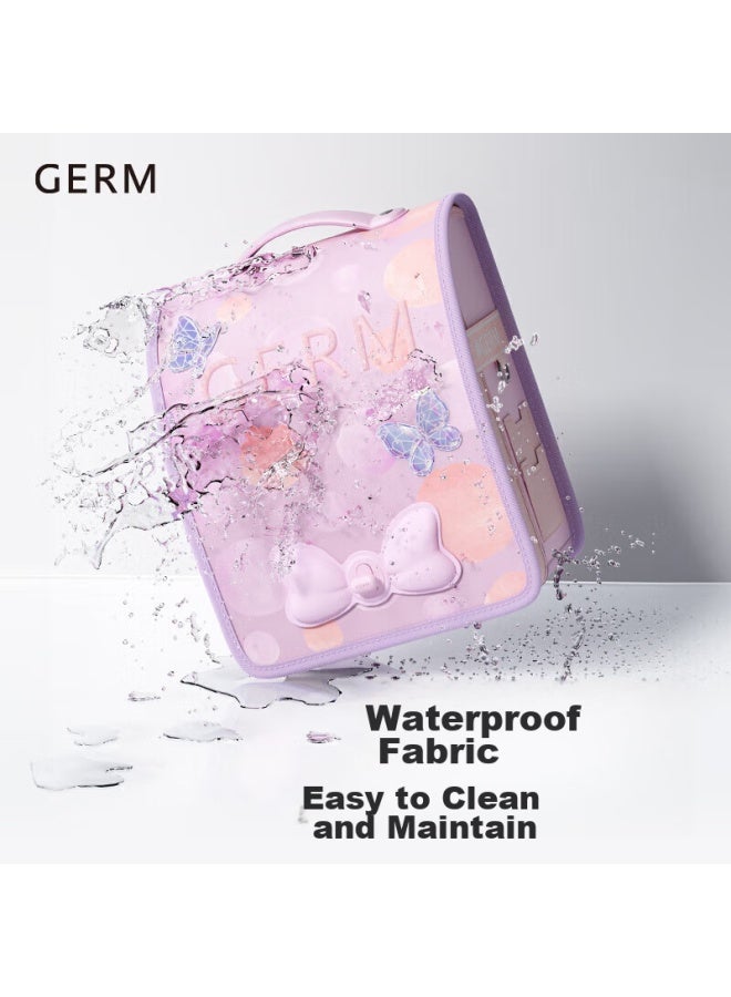 Germ School Bag For Primary School Students, Ultra-light Spine Protection For Girls, Children Grade 1-3, Large Capacity, Anti-falling, Pink Cherry - Image 5