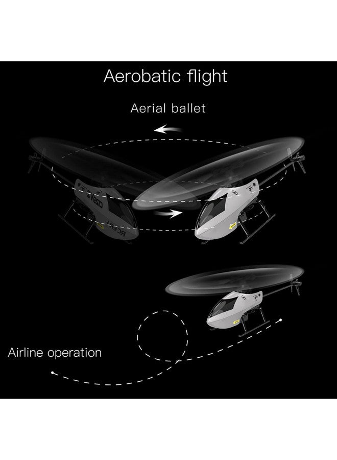 GoolRC طائرة هليكوبتر جيول آر سي C129 V2، طائرة هليكوبتر تحكم عن بعد 4 قنوات مع جيروسكوب 6 محاور، طائرة RC بتردد 2.4GHz مع تقلبات ثلاثية الأبعاد، تثبيت الارتفاع، إقلاع/هبوط بضغطة زر و 3 بطاريات للبالغين والمبتدئين - Image 2
