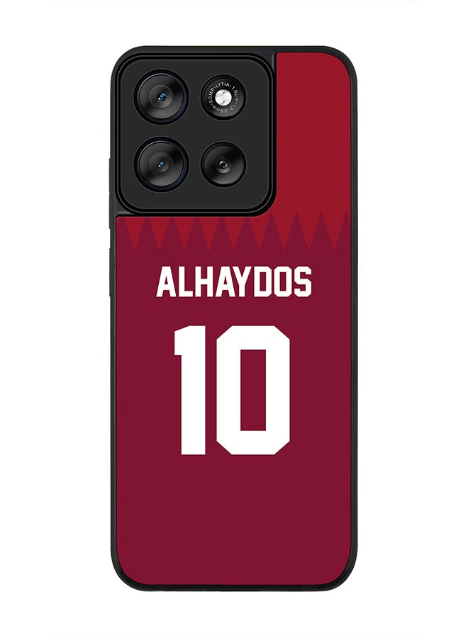 Stylizedd For Motorola Moto G56 Case,Slim fit Camera Protection, Shockproof Thin Phone cover  - Football - Qatar,  Alhaydos - Image 1