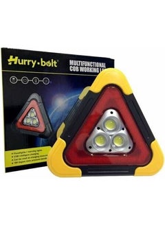 Aksell Illuminated Triangle Reflector Rechargeable Solar Powered Auto Flasher 