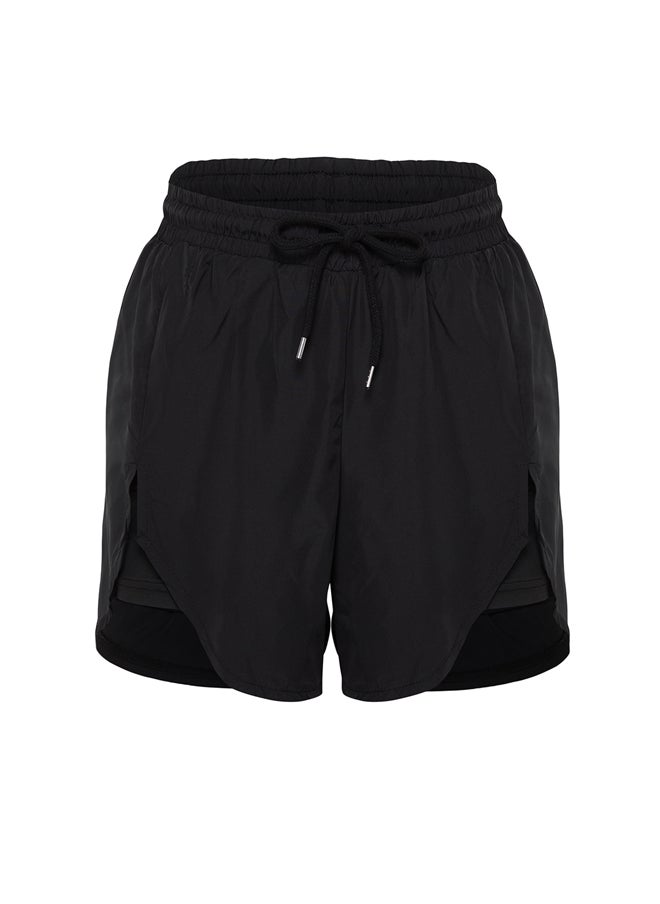 Black 2-Layer Knitted Sports Shorts with Inside Shorts THMSS24SR00005 - pzsku/ZCC364A47E3043F7C4E49Z/45/_/1730939977/71e660e1-6a57-4f1c-80bb-0b2e2e95736c