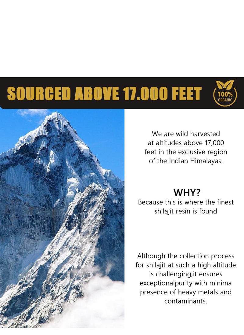 BIYODE Shilajit Pure Himalayan Organic Shilajit Resin - Himalayan Shilajit Supplement- Maximum Potency and Pure Shilajit for Men Gold Grade Natural Shilajit with 85+ Trace Minerals and Fulvic Acid - 30g  - Image 5