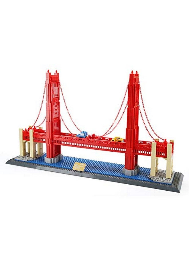 Apostrophe Games Apostrophe Games Golden Gate Bridge Building Block Set (1,977 Pieces) San Francisco's Golden Gate Bridge Famous Landmark Series - Architecture Model for Kids and Adults  - Image 2