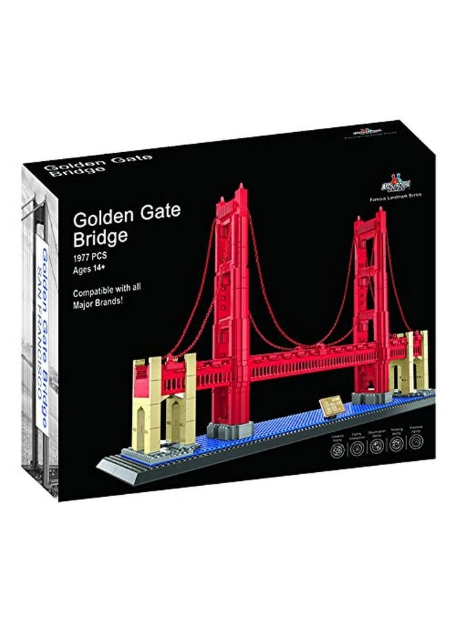 Apostrophe Games Apostrophe Games Golden Gate Bridge Building Block Set (1,977 Pieces) San Francisco's Golden Gate Bridge Famous Landmark Series - Architecture Model for Kids and Adults  - Image 5