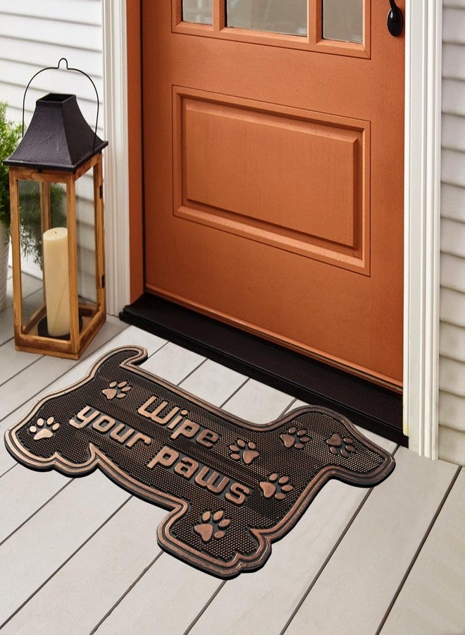 A1 Home Collections A1HC Rubber Welcome Doormat for Outdoor Indoor Entrance, Non-Slip Backing Front Door Mat for High Traffic Area Use, Fun Designed Entrymat, 18"x30" Pin Mats - Image 2