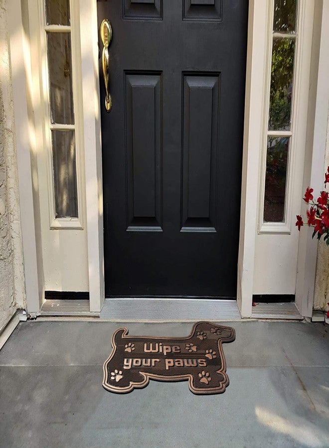 A1 Home Collections A1HC Rubber Welcome Doormat for Outdoor Indoor Entrance, Non-Slip Backing Front Door Mat for High Traffic Area Use, Fun Designed Entrymat, 18"x30" Pin Mats - Image 3