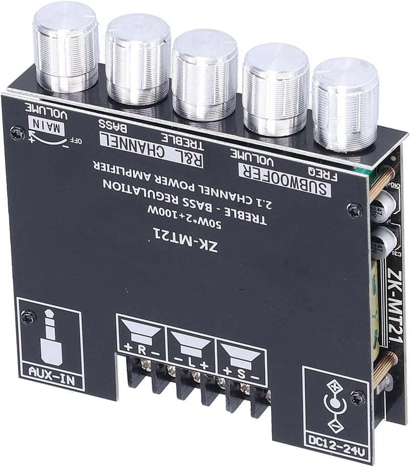 Channel Power Amplifier Module, BT 5.0, 2.1 Channel, Audio Component Amplifiers Speaker, Anti Reverse Connection - Image 1