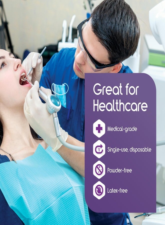 Inspire Medical Exam Gloves | Powder Free Stretch Vinyl Glove | Disposable Latex Free Gloves Food Safe For Cooking And Home Use - Image 5