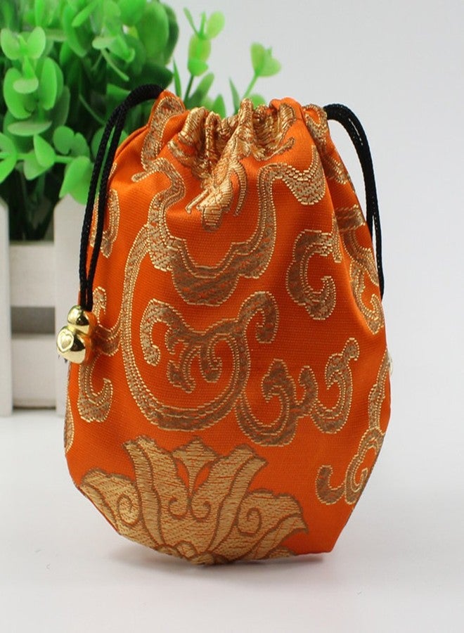 Vafon Chinese Silk Brocade Embroidered Drawstring Jewelry Pouch Bag Colors Value Set 34 pcs - Image 3