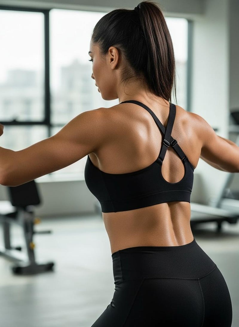 ANTA Lycra™ Cross-Back Training Bra | Women’s Medium Support Sports Bra - Image 2