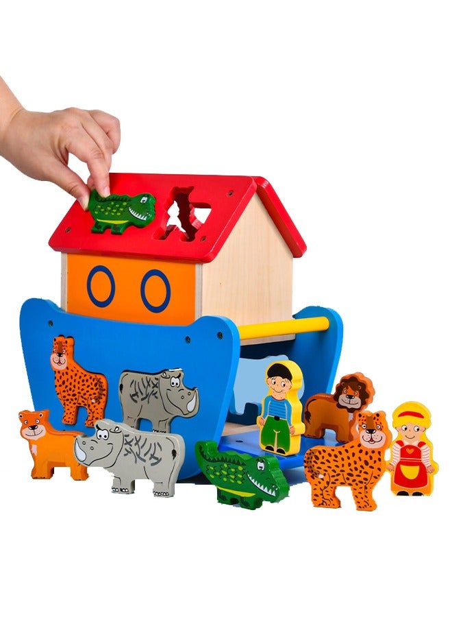 XIANGYU مجموعة ألعاب تعليمية خشبية ملونة للحيوانات الأليفة للأطفال للعب في الأماكن المغلقة - Image 3