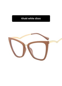 European And American Cat's Eye Flat Mirror Anti-blue Light Bent Leg New Glasses Frame Concave Shape Photo Same Style